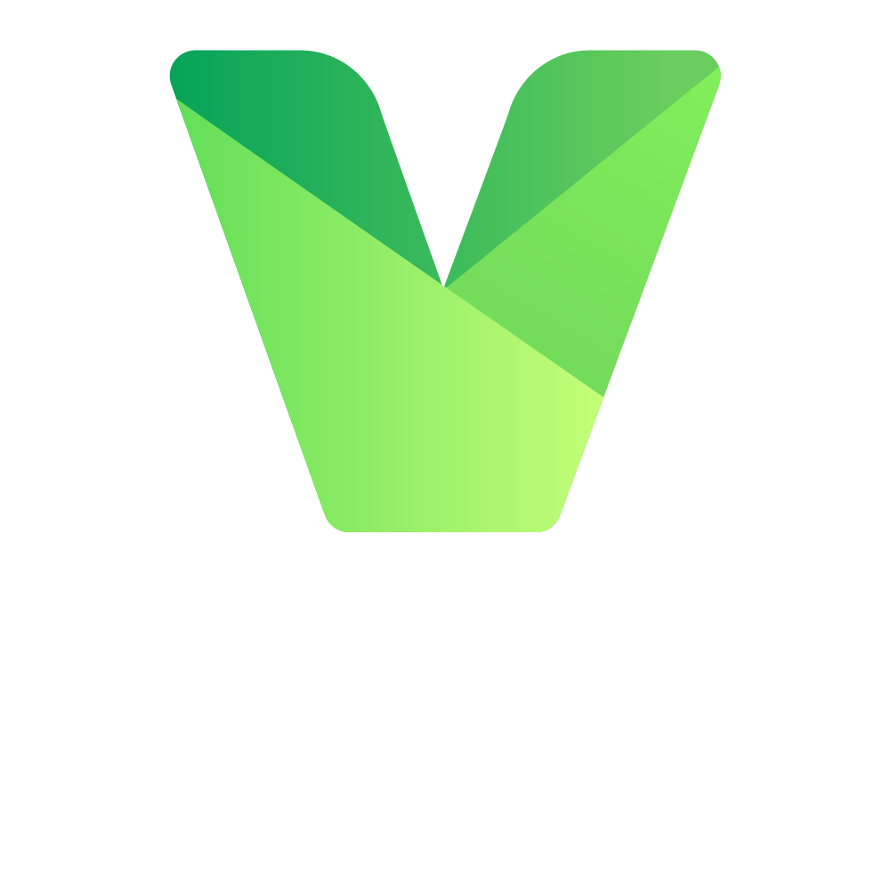 Vista logo white text